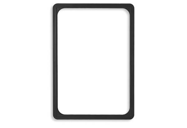 Cadre noir en PVC - Format affichette A4