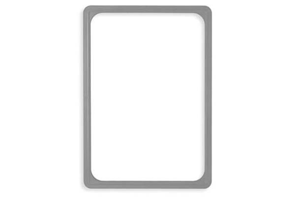 Cadre gris en PVC - Format affichette A4