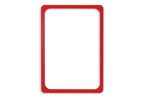 Cadre rouge en PVC - Format affichette A5