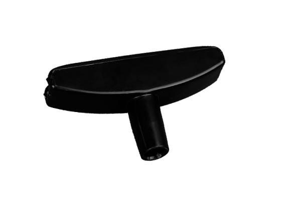 "T" de liaison noir pour tige de Ø 10 mm et cadre A5 à A3