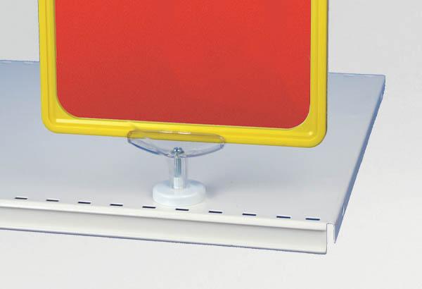 Aimant transparent Ø 41 mm avec "T" de liaision - Résistance 11 kg