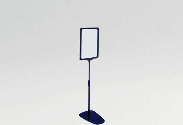 Kit cadre A4 noir avec socle métal et tige télescopique de 320 à 620 mm