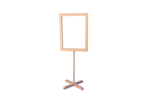 Kit cadre sur tige avec base en X en bois - Format A3
