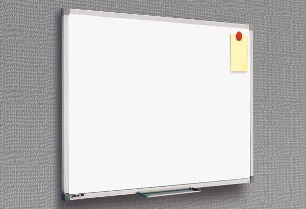 Tableau blanc magnétique effaçable avec profil en aluminium - 1200 x 900 mm