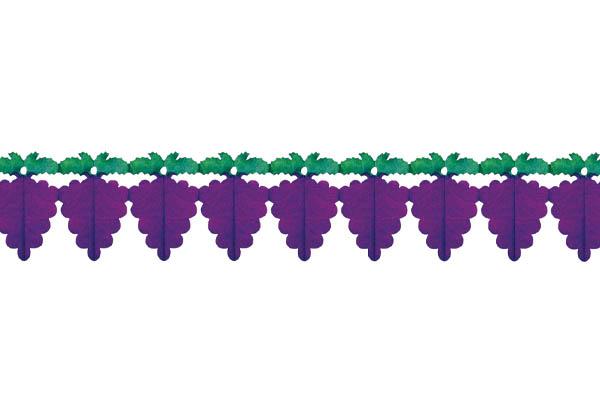 Guirlande raisin violet - Longueur 3,6 m