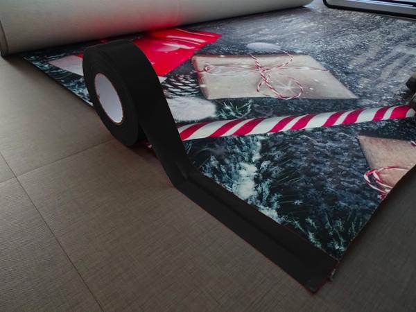 Toile GAFFER Ultramarque® adhésivée 1 face de 50 mm x 50 m - Noir