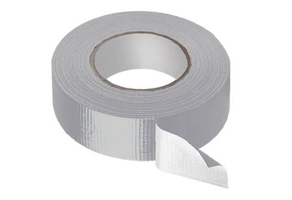 Toile GAFFER Ultramarque® adhésivée 1 face de 50 mm x 50 m - Argent