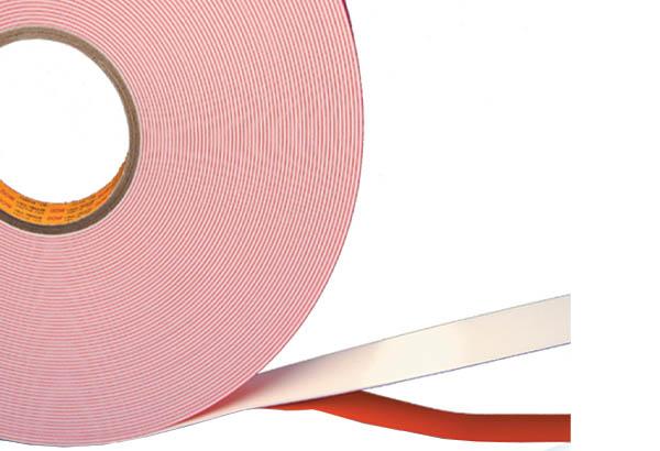 Double face CARTACK® 390 en mousse polyéthylène blanche - 9 mm x 25 m