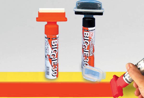 Marqueur craie Posterman® - Pointe rectangulaire de 50 mm rouge