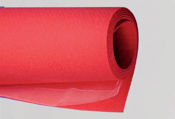 Rouleau moquette Carfloor® 300 F uni de 200 cm x 25 m - Rouge