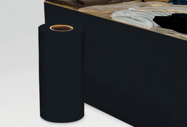 Rouleau cache - jupe palette Calcolor® uni de 60 cm x 100 m - Noir