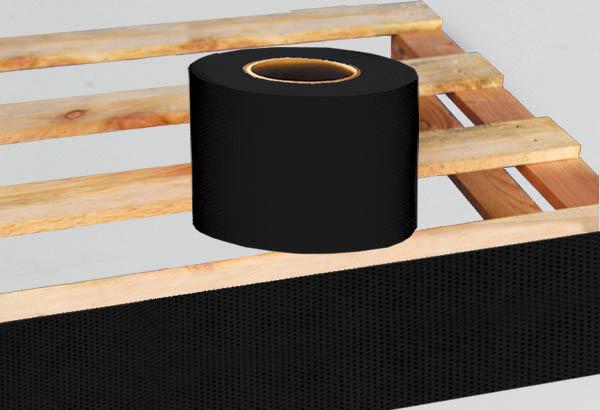 Rouleau cache - jupe palette Calcolor® uni de 15 cm x 100 m - Noir