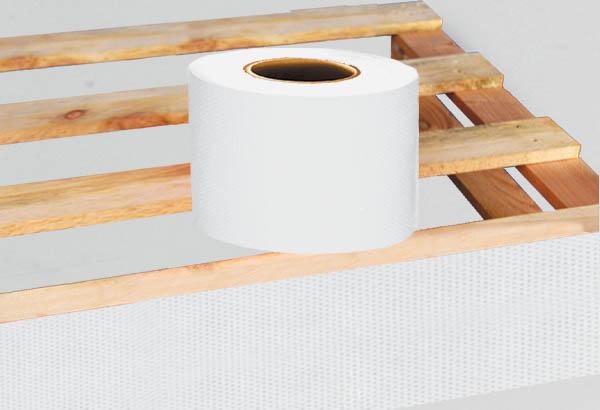 Rouleau cache - jupe palette Calcolor® uni de 15 cm x 100 m - Blanc