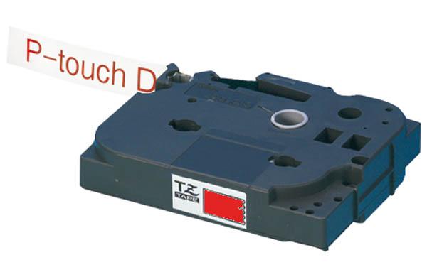 Ruban TZE 232 pour titreur Brother® - 12 mm x 8 m - Rouge et Blanc