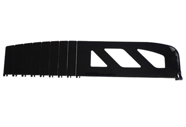 Séparateur médium noir - Hauteur 110 mm - Sécable de 280 à 480 mm