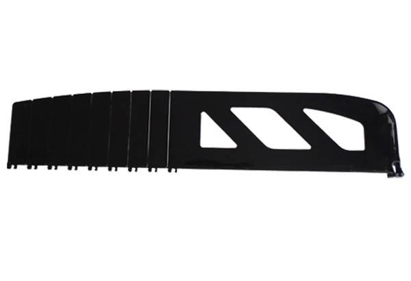 Séparateur médium noir - Hauteur 110 mm - Sécable de 280 à 480 mm