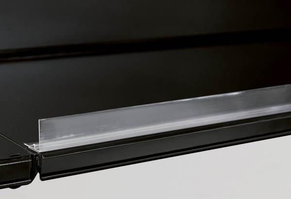 Rail butée magnétique transparent - Hauteur 30 mm - 25 x 1245 mm