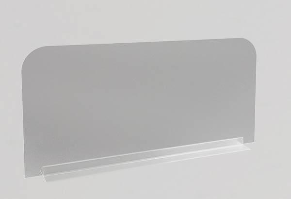 Kit base large PVC + séparateur PET transparent pour meuble - 800 x 120 mm