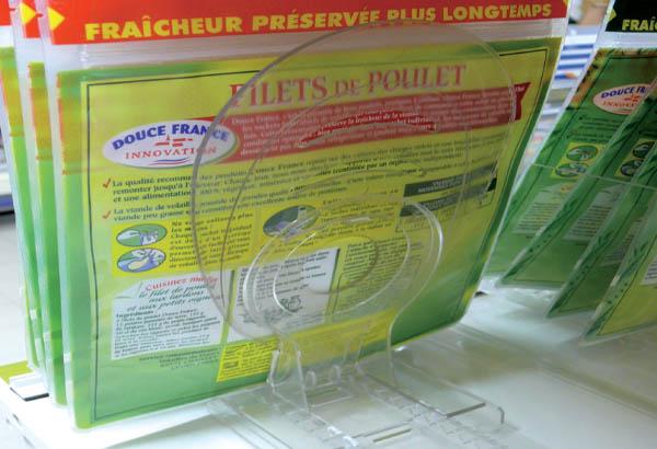 Plaque de fond transparente pour chevalet - 180 x 130 mm