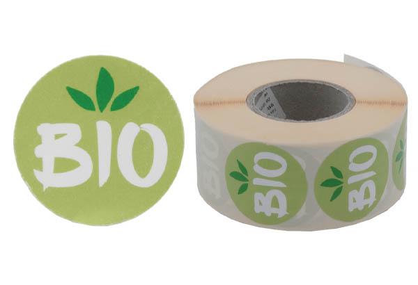 Pastilles adhésives "BIO" fluo de Ø 38 mm