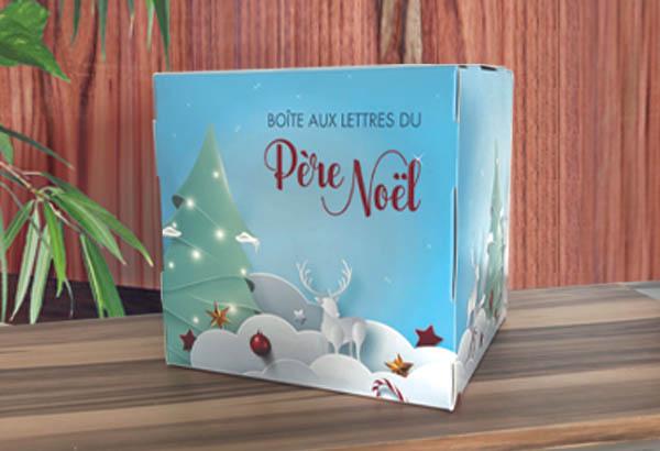 Urne à poser en carton blanc avec fente - 250 x 250 x 250 mm