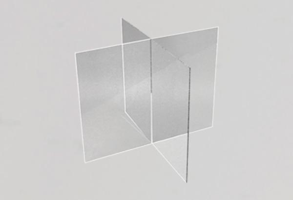 Séparateurs de bac en 4 compartiments - 300 x 290 x 290 mm