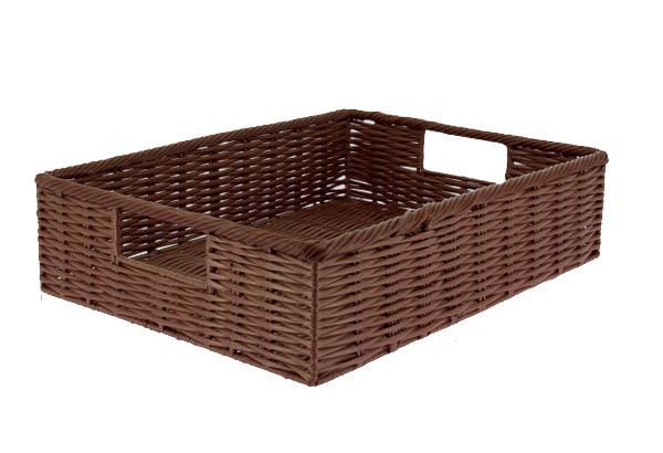 Manne poignet polypropylène chocolat sur structure métal expoxy - 400 x 300 x 100 mm