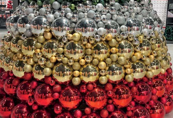 Boule de Noël rouge - Diamètre 25 cm