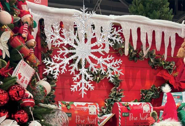 Flocon de neige - Hauteur 31 cm - 28 x 3 cm