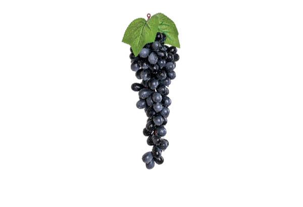 Grappe de raisins noir avec 85 pièces - Longueur 30 cm