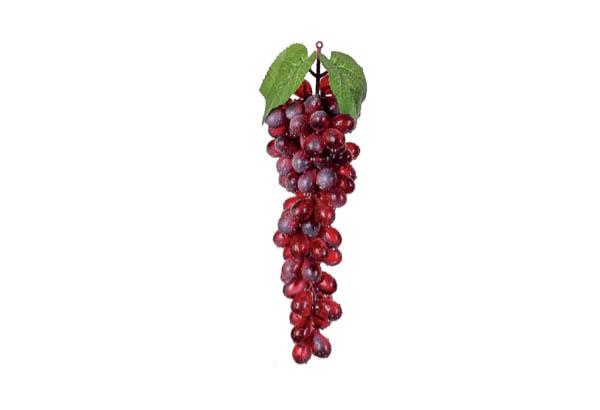 Grappe de raisins rouge avec 85 pièces - Longueur 30 cm