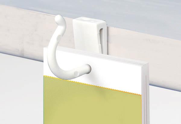 Clip porte-coupons à clipser de 18 x 30 mm - Sans adhésif