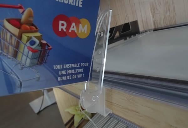 Pied Shark® réglable à 0° et 45° pour rail électronique métal HMY