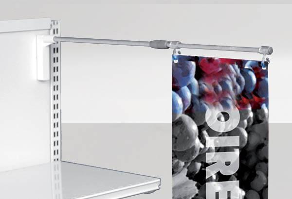 Potence murale avec bloc magnétique télescopique - De 440 à 850 mm