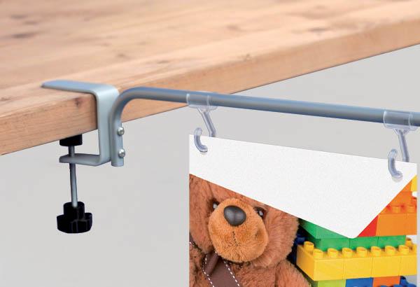 Potence serre joint fixe 1 position de 210 mm - 2 crochets ouverts