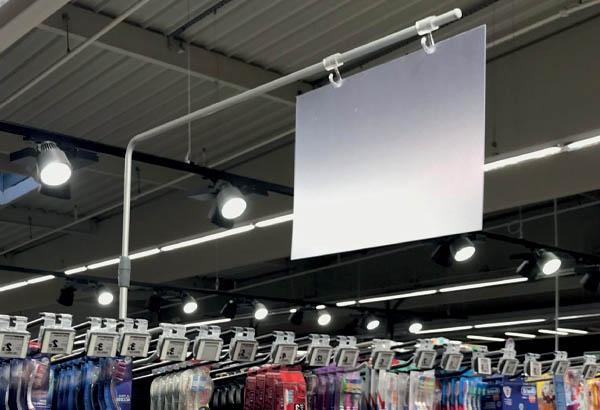 Potence murale réhaussée avec bloc magnétique télescopique - De 380 à 570 mm