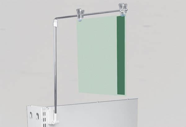 Potence réhaussée télescopique de 300 mm avec base magnétique - 2 pinces