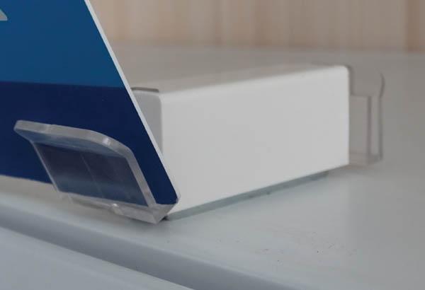 Bloc porte-fronton magnétique Promobase® 2 angles à poser - Panneau de 3 mm