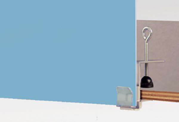 Porte-fronton serre-joint pour clip droit ou incliné