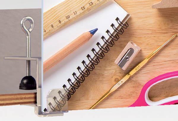 Porte-fronton serre-joint pour clip droit ou incliné