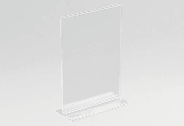 Porte-visuel 2 faces en acrylique transparent - Format A5 - Vertical