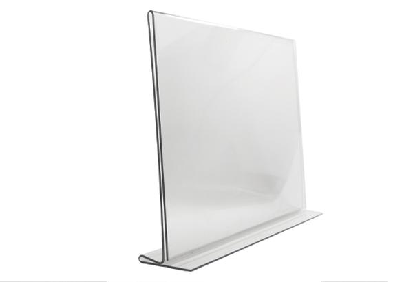 Porte-visuel 2 faces en PET transparent - Format A4 - Horizontal