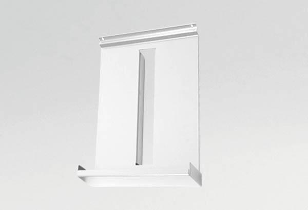 Lot de 2 porte-brochures bac en métal - Format A4