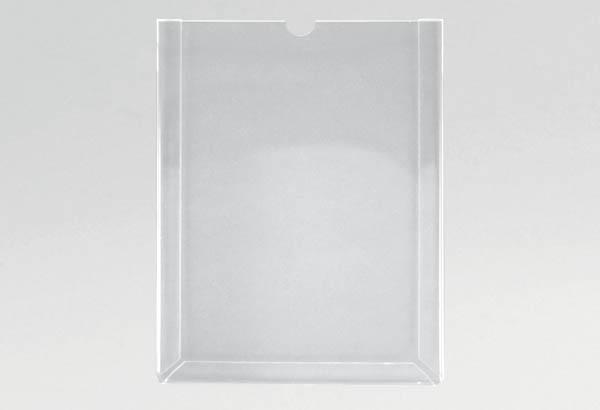 Pochette rigide en PET transparent avec onglet - Format A5 - Vertical