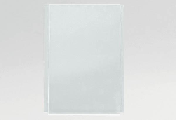 Porte-affiche simple plexi transparent pour système câble - Format A4 - Vertical
