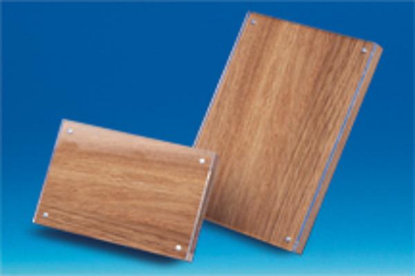 Bloc porte visuel avec aimants en bois - 10 x 15 cm