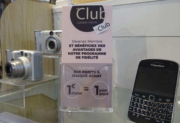 Porte-brochures 1 bac à poser en polystyrène - Format 1/3 A4