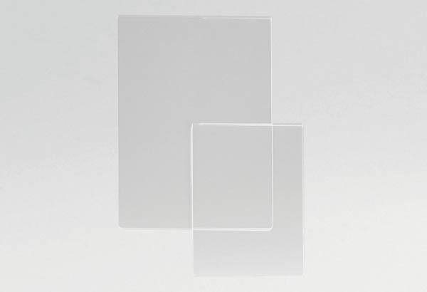 Pochette rigide en PET de 1 mm transparent - Format A4 - Vertical