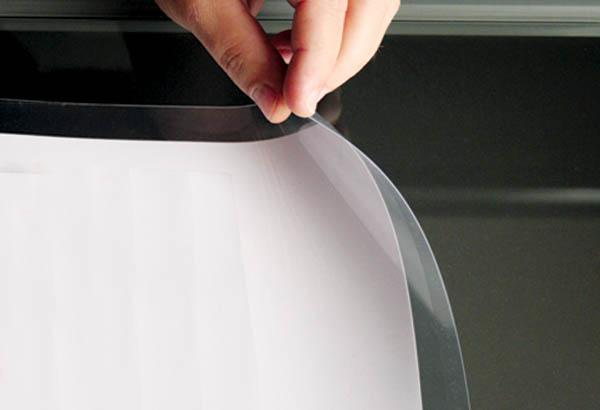 Pochette électrostatique en PET transparent - Format A5 - Vertical