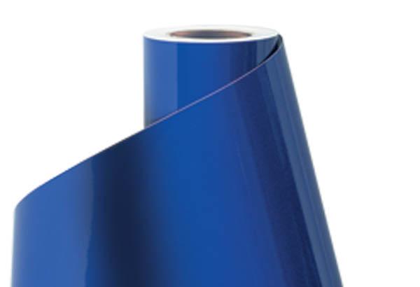 Bobine de vinyle adhésif Lettertac® de 615 mm x 30 m - Bleu marine brillant